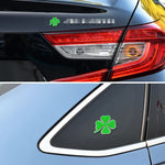 2pcs Four Leaf Clover Luck Symbol Badge Labeling Sticker Styling Car Decoration, Size: 2x2x0.2cm, Size: 2x2x0.2cm