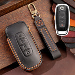 For Nissan Teana / Ariya 4-button Start Hallmo Car Cowhide Leather Key Protective Cover Key Case, 4-button Start