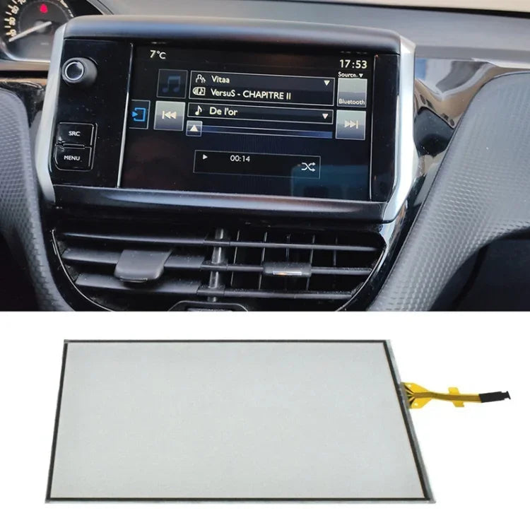 Para Peugeot 208 2008 308 / Citroen C5 Vidro do Ecrã de Contacto Digitalizador Display Touch Screen LAM070G004A GCX156AKM, Para Peugeot 208