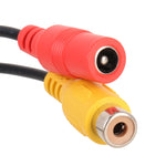 Car Rear View Camera 4 Pin Male to CVBS RCA Female Video Adapter Cable, 4 Pin to CVBS