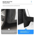 For Tesla Model 3 4 ppcs / Set Car Fenders Mud Flap Modification Accessories, Car Fenders