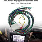 Radio Wiring Harness Stereo Connector with Amplifier Bypass for LEXUS IS300 2001-2005, For LEXUS IS300 2001-2005