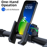 Suporte Antiderrapante para Telemóvel para Scooter com Textura de Fibra de Carbono