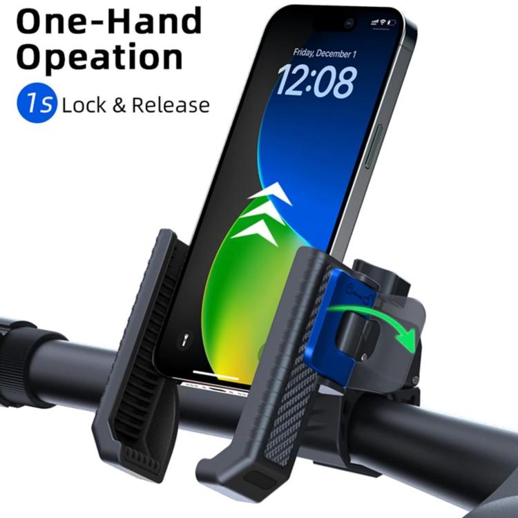 Suporte Antiderrapante para Telemóvel para Scooter com Textura de Fibra de Carbono