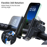 Suporte Antiderrapante para Telemóvel para Scooter com Textura de Fibra de Carbono