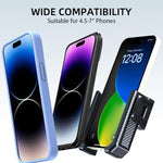 Suporte Antiderrapante para Telemóvel para Scooter com Textura de Fibra de Carbono