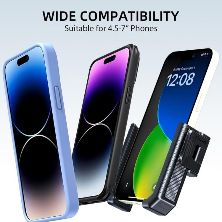 Suporte Antiderrapante para Telemóvel para Scooter com Textura de Fibra de Carbono