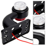 2pcs Car / Truck 12-30V LED Red White Side Marker Indicator Lights Bulb Lamp, X4-MK-135