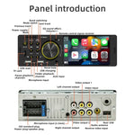 Receptor de Rádio para Carro MP5 de 4 polegadas 800x480P, Suporte FM, Bluetooth e Cartão SD com Controlo Remoto, F7805C