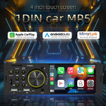 Receptor de Rádio para Carro MP5 de 4 polegadas 800x480P, Suporte FM, Bluetooth e Cartão SD com Controlo Remoto, F7805C