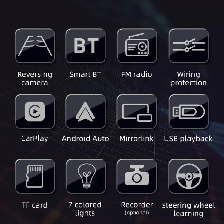 Receptor de Rádio para Carro MP5 de 4 polegadas 800x480P, Suporte FM, Bluetooth e Cartão SD com Controlo Remoto, F7805C