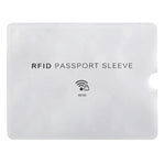 100pcs Manga Protetora Anti-Roubo de Alumínio com Bloqueio RFID para Passaporte e Passbook, Tamanho: 13.5*10.5cm, Padrão Avião 100pcs