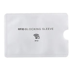 100 Unidades de Manga Protetora em Alumínio para Bloqueio RFID Anti-Roubo para Cartões, Tamanho: 9,1*6,3cm, Manga de Bloqueio RFID 100pcs