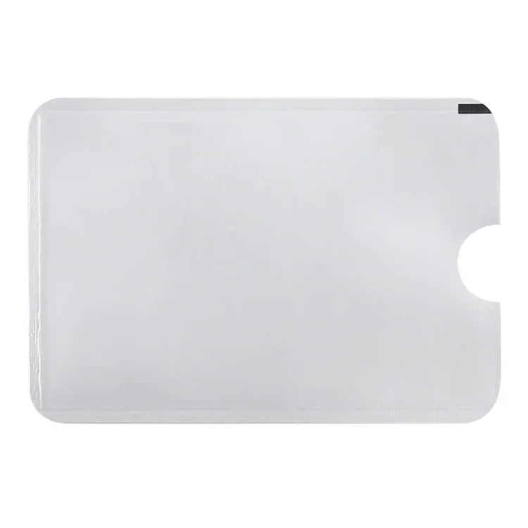 100 Unidades de Manga Protetora em Alumínio para Bloqueio RFID Anti-Roubo para Cartões, Tamanho: 9,1*6,3cm, Manga de Bloqueio RFID 100pcs