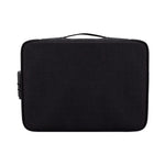 Bolsa impermeável ZJ02 em poliéster para armazenamento de documentos em várias camadas, bolsa para portátil de todos os tamanhos, com fechadura de senha