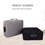 Bolsa impermeável ZJ02 em poliéster para armazenamento de documentos em várias camadas, bolsa para portátil de todos os tamanhos, com fechadura de senha
