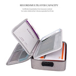 Bolsa impermeável ZJ02 em poliéster para armazenamento de documentos em várias camadas, bolsa para portátil de todos os tamanhos, com fechadura de senha