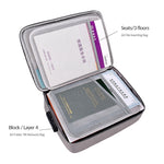 Bolsa impermeável ZJ02 em poliéster para armazenamento de documentos em várias camadas, bolsa para portátil de todos os tamanhos, com fechadura de senha