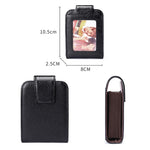 Carteira Vertical em Couro de Vaca em Forma de Organizador com Múltiplos Slots para Cartões Antimagnética RFID para Senhora KB189, com Janela Transparente, KB189 Roxa, KB189 Vermelho Rosado, KB189 Azul Safira, KB189 Preta