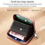 KB191 Carteira Clutch para Senhora em Pele de Vaca com Fecho, Formato de Organizador, Múltiplos Compartimentos para Cartões, Antimagnética RFID, KB191 Roxo Claro, KB191 Vinho, KB191 Castanho, KB191 Azul Água, KB191 Preto, KB191 Azul Escuro, KB191 Rosa