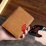Carteira Multifuncional em Couro Oilskin TP-195 com Fecho para Moedas e RFID