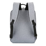 Mochila Casual de Negócios Impermeável de Grande Capacidade em Tecido Oxford com Design de Carregamento USB Externo para Portáteis de 15,6 polegadas POFOCO