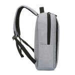 Mochila Casual de Negócios Impermeável de Grande Capacidade em Tecido Oxford com Design de Carregamento USB Externo para Portáteis de 15,6 polegadas POFOCO