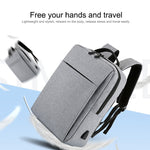 Mochila Casual de Negócios Impermeável de Grande Capacidade em Tecido Oxford com Design de Carregamento USB Externo para Portáteis de 15,6 polegadas POFOCO