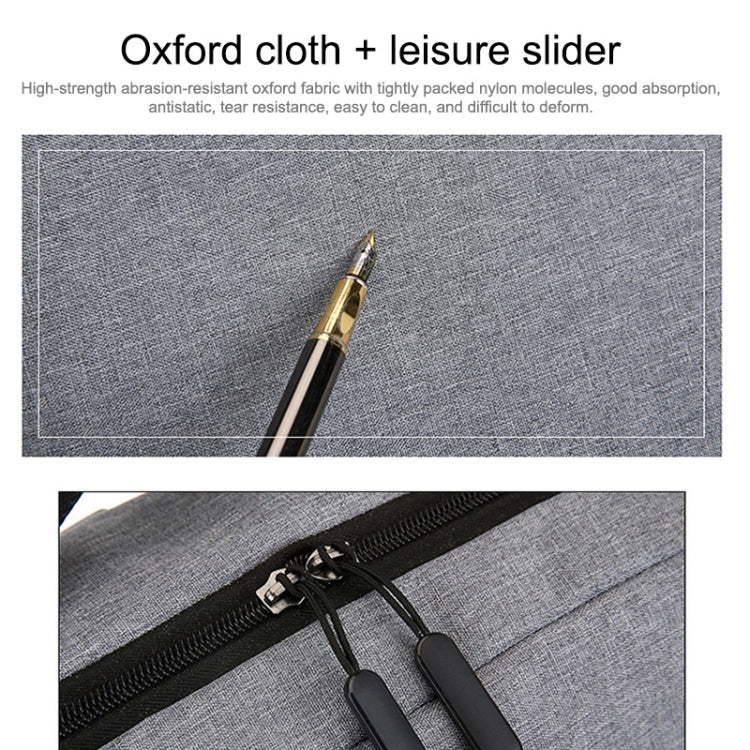Mochila Casual de Negócios Impermeável de Grande Capacidade em Tecido Oxford com Design de Carregamento USB Externo para Portáteis de 15,6 polegadas POFOCO