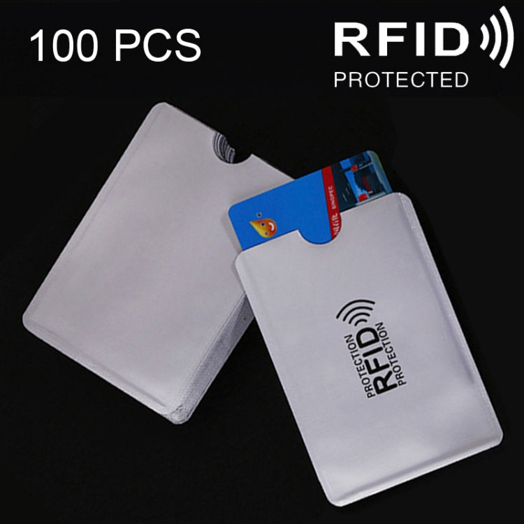 100 Unidades de Capas Protetoras para Cartões em Alumínio com Bloqueio RFID, Escudo de Segurança, Manga para Identidade, Bolsa para Cartões, Tamanho: 9.1*6.3cm, CCB1077A, CCB1077B, CCB1077C