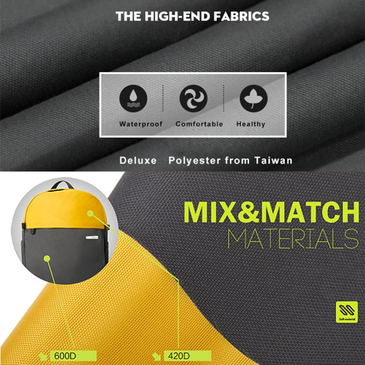 Mochila Multifuncional de Computador POFOKO Série XY 14-15,4 polegadas com Combinação de Cores Fashion, Tamanho: M