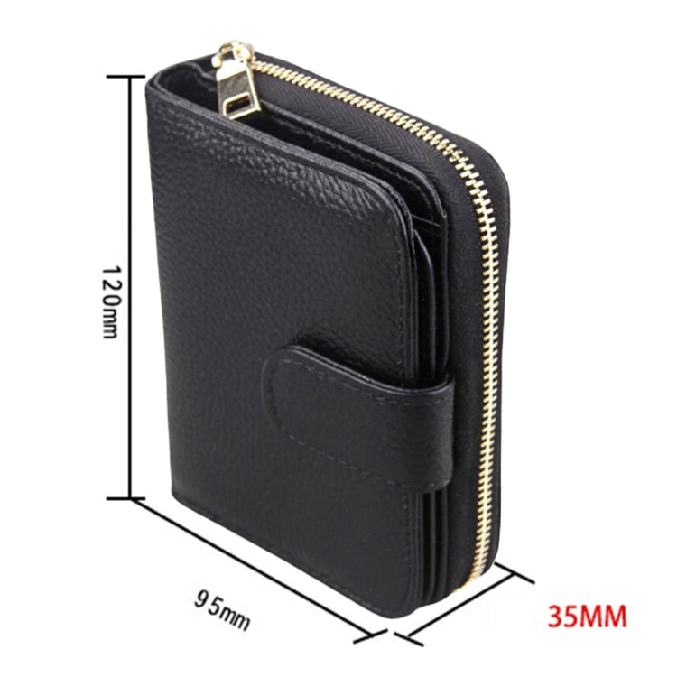 KB132 Carteira Multifuncional Feminina em Pele de Vaca de Grão Integral com RFID / Bolsa para Cartões / Porta-Licença de Condução