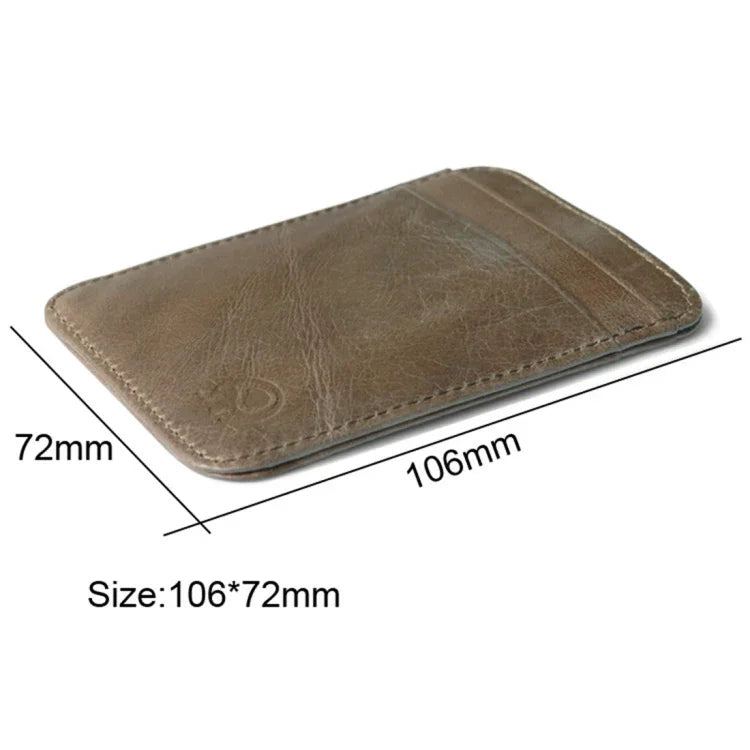 Carteira XIAO YUAN XIANG em Pele de Vaca com 5 Bolsos para Cartões, Porta-Moedas e Porta Cartões, Tamanho: 10.6cm x 7.2cm, Cor Enviada Aleatoriamente