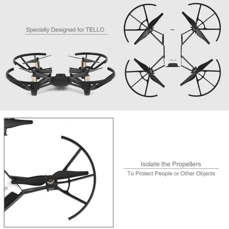 4 Capas Protetoras para Hélices do Drone DJI TELLO, Para Capas Protetoras de Hélices DJI TELLO