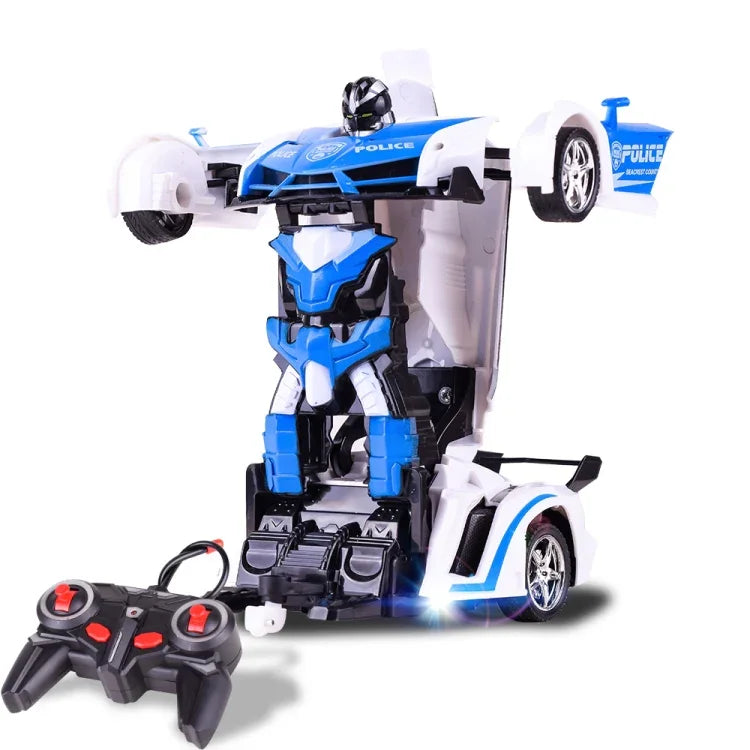 Brinquedo Carro Polícia Deformável Remoto de 4 Canais 1023
