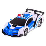 Brinquedo Carro Polícia Deformável Remoto de 4 Canais 1023