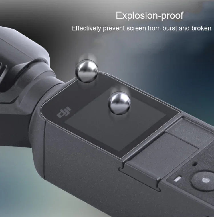 6 Peças de Protetor de Lente + Filme de Vidro Temperado para Ecrã para DJI OSMO Pocket Gimbal, 6 Peças Protetor de Lente