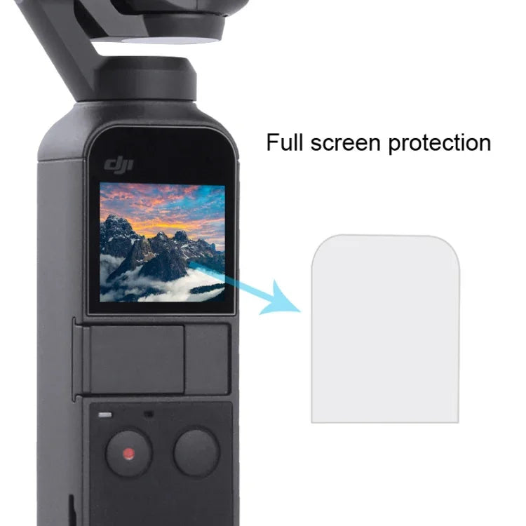 6 PCS Protetor de Lente HD + Filme de Ecrã para Gimbal DJI OSMO Pocket, Protetor de Lente HD