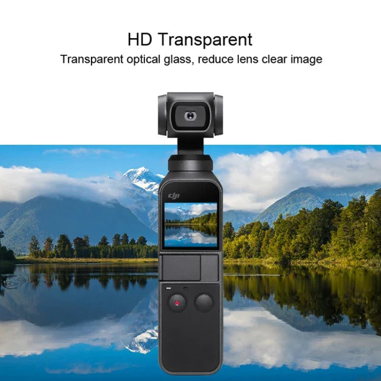 6 PCS Protetor de Lente HD + Filme de Ecrã para Gimbal DJI OSMO Pocket, Protetor de Lente HD