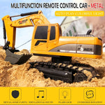 258-1 Escavadora Metálica de Engenharia RC de 6 Canais 2.4G 1/24, Carro RC Recarregável, Metal
