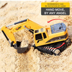 258-1 Escavadora Metálica de Engenharia RC de 6 Canais 2.4G 1/24, Carro RC Recarregável, Metal