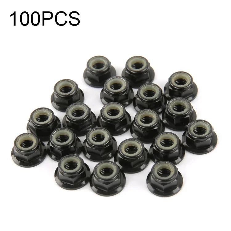 100 PCS Porca de Parafuso de Motor de Alumínio 6061 iFlight M5 CW Inserção de Nylon Auto Bloqueante para Motor de Drone RC FPV Racing, M5 CW 6061(Preto), M5 CW 6061(Vermelho)