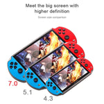 Consola de Jogos Portátil Retro Clássica Powkiddy X12 Plus com Ecrã HD de 7 polegadas e Memória de 16GB, Suporta MP4 / E-book, X12 Plus