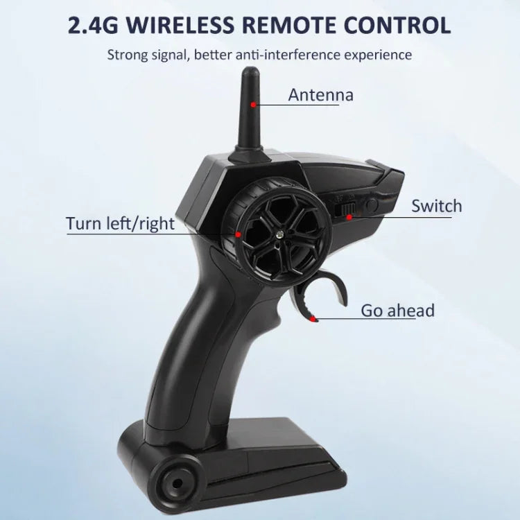 Barco RC para Crianças com Controlo Remoto 2.4G, YDJ-B801(Preto), YDJ-B801(Azul)