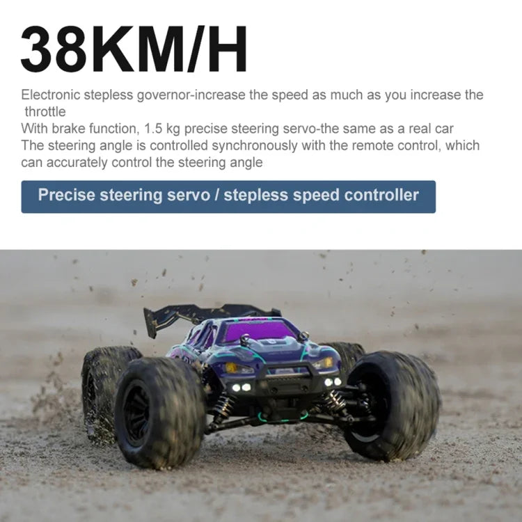 SCY-16101 2.4G 1:16 Caminhão Monstro Elétrico 4WD RC Carro Coupé de Brinquedo, SCY-16101 / Azul