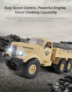 Carro de Brinquedo Militar RC Mini 1:16 2.4GHz 6WD com Esteiras JJR/C Q60 Transporter-1 Corpo Inteiro, Q60