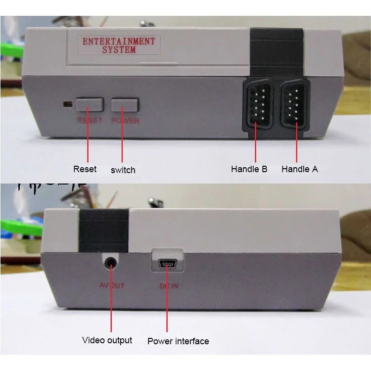 Consola de Jogos Mini Retro Clássica TV, com 620 Jogos Integrados, 620 Jogos(Plugue UE), 620 Jogos(Plugue EUA)