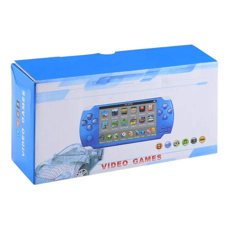 Consola de Jogos Retro Portátil X6 com Ecrã de 4,3 polegadas, Câmara de 3MP, 10000 Jogos Integrados, Suporta E-book / Gravação / Reprodução de Música / Reprodução de Vídeo, X6