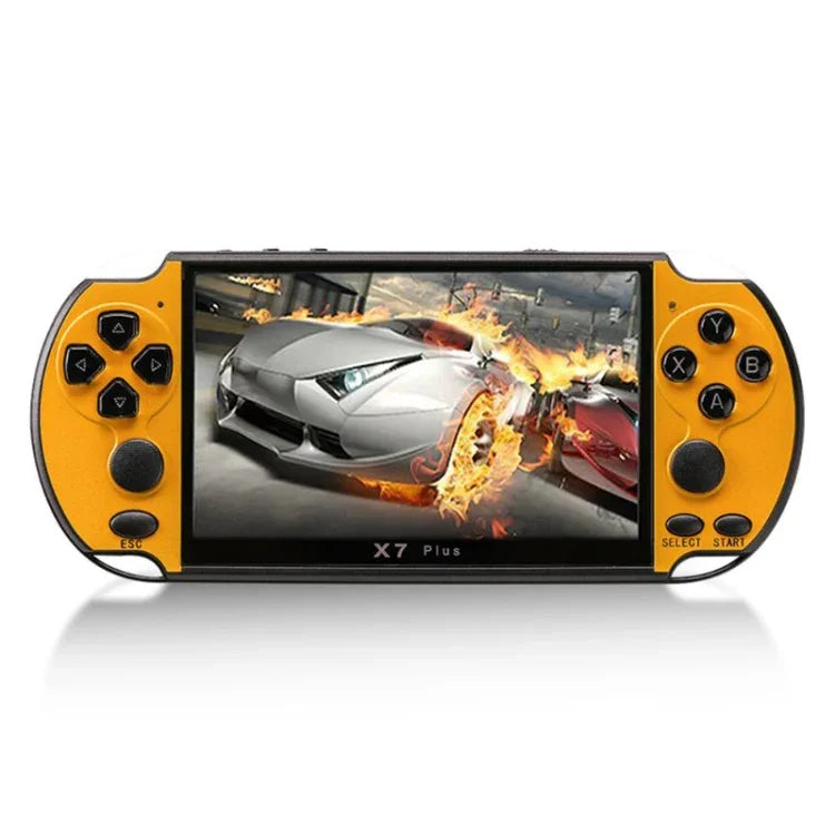 Consola de Jogos Portátil Clássica Retro X7 Plus com Ecrã HD de 5,1 polegadas e Memória de 8G, Suporta MP4 / ebook, X7 Plus (Amarelo + Vermelho), X7 Plus (Amarelo), X7 Plus (Azul + Vermelho), X7 Plus (Azul), X7 Plus (Vermelho)