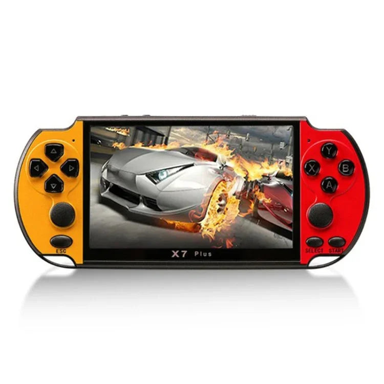 Consola de Jogos Portátil Clássica Retro X7 Plus com Ecrã HD de 5,1 polegadas e Memória de 8G, Suporta MP4 / ebook, X7 Plus (Amarelo + Vermelho), X7 Plus (Amarelo), X7 Plus (Azul + Vermelho), X7 Plus (Azul), X7 Plus (Vermelho)